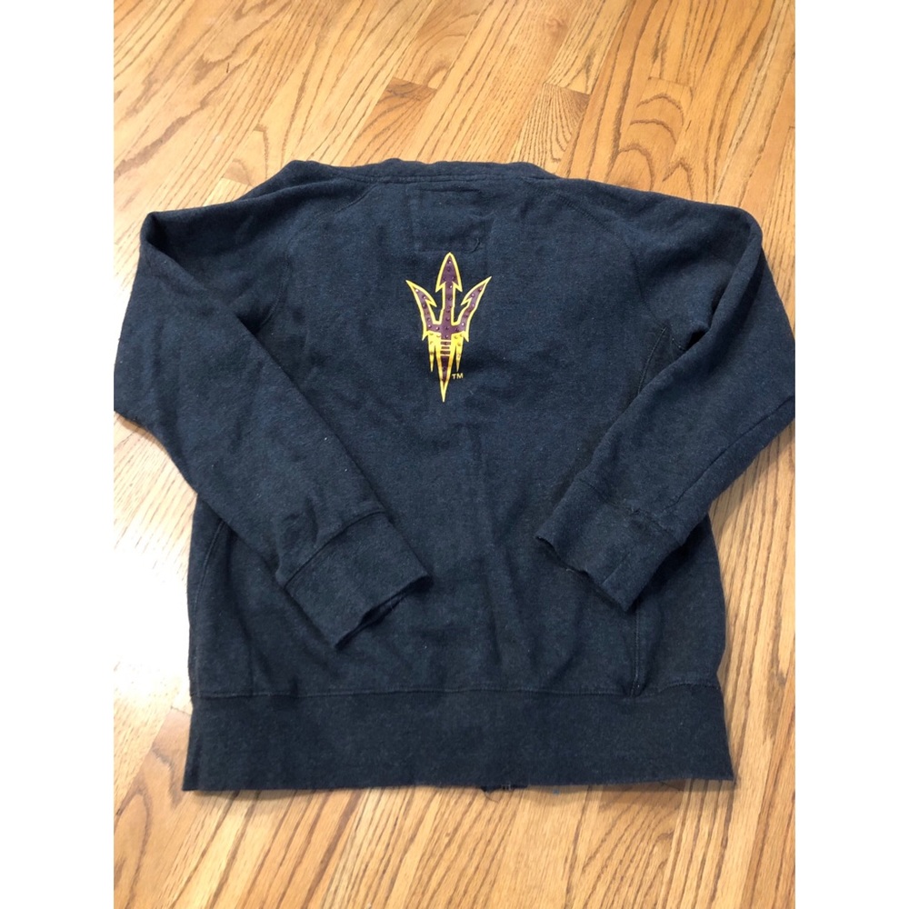 ASU Dark Gray Zip Up w/ Pitchfork Women’s Size: L